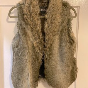 Faux fur vest
